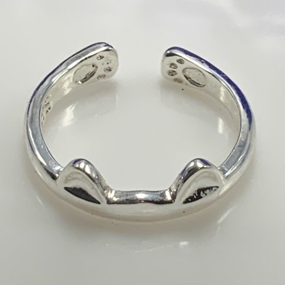 STERLING SILVER KITTY RING - Picture 2 of 6